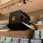 Digital cinema projector in DTA portable projection booth